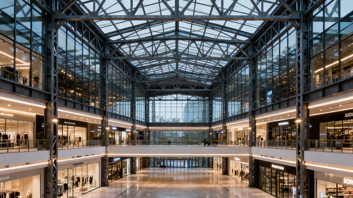 小朱笔记 - Steel Structure Shopping Mall